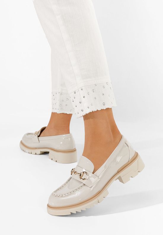 Μοκασίνια  γυναικεια Serina μπεζ, Μέγεθος: 39- zapatos