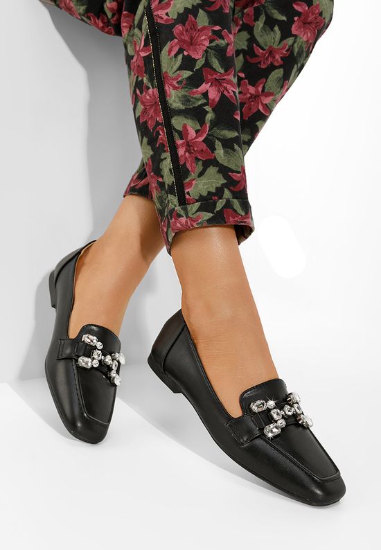 Loafers γυναικεια Anzia V2 μαύρα, Μέγεθος: 37- zapatos