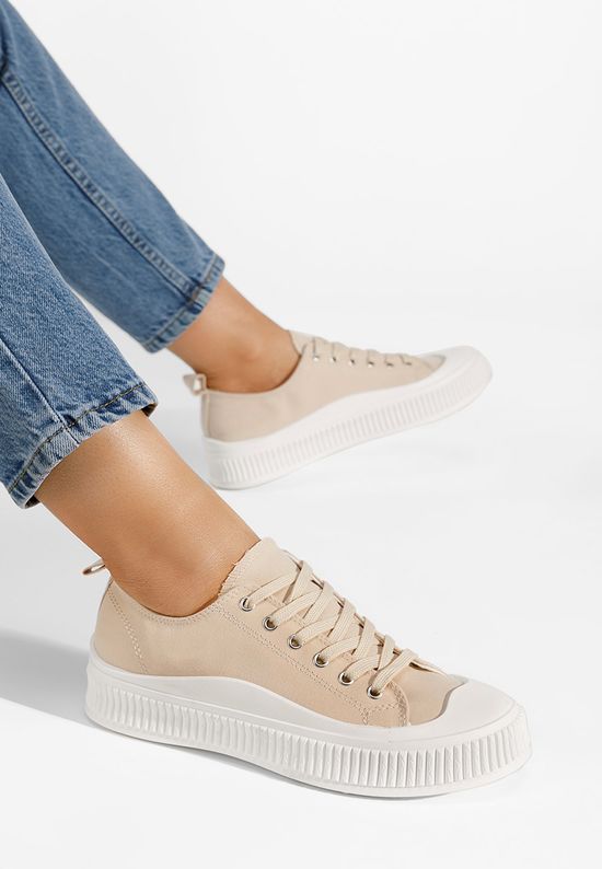Γυναίκα Sneakers Campo μπεζ, Μέγεθος: 38- zapatos