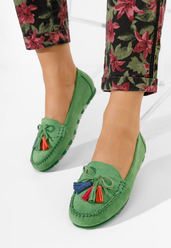 Μοκασίνια  γυναικεια Prestia πρασινο, Μέγεθος: 36- zapatos