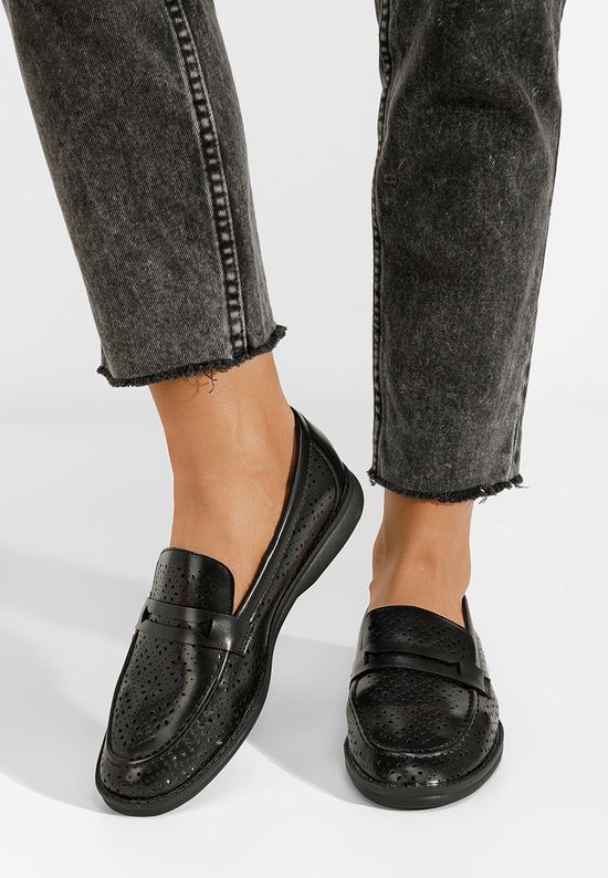 Μοκασίνια  γυναικεια Valtera μαύρα, Μέγεθος: 36- zapatos