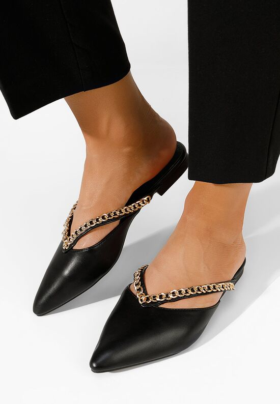 Mules γυναικεια Andranie μαύρα, Μέγεθος: 38- zapatos