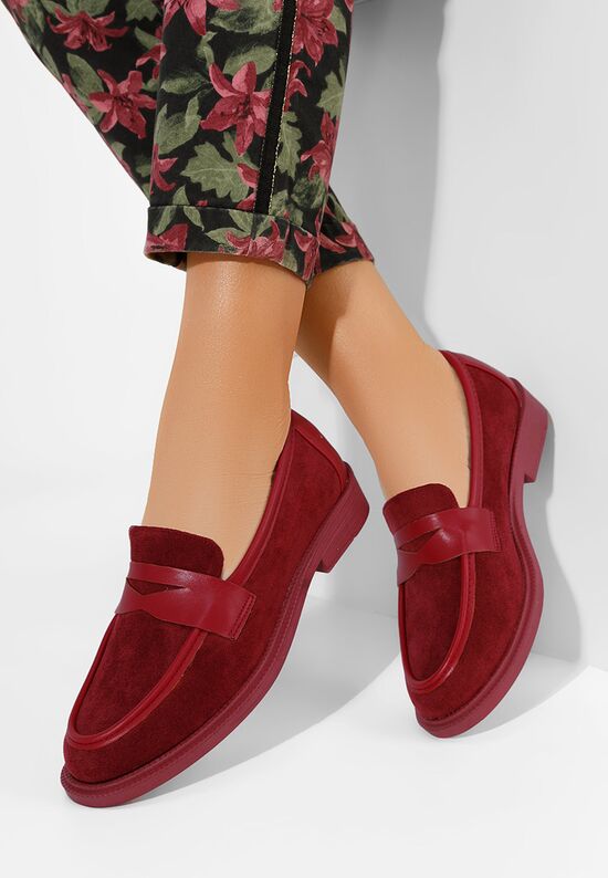 Γυναικεία λόαφερ Canberra μπορντό, Μέγεθος: 36- zapatos