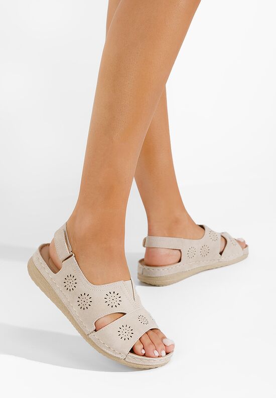 Γυναικεία σανδάλια Lisandra μπεζ, Μέγεθος: 37- zapatos
