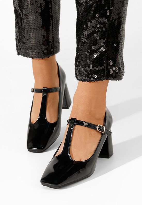 Γοβες Mevana μαύρα, Μέγεθος: 39- zapatos