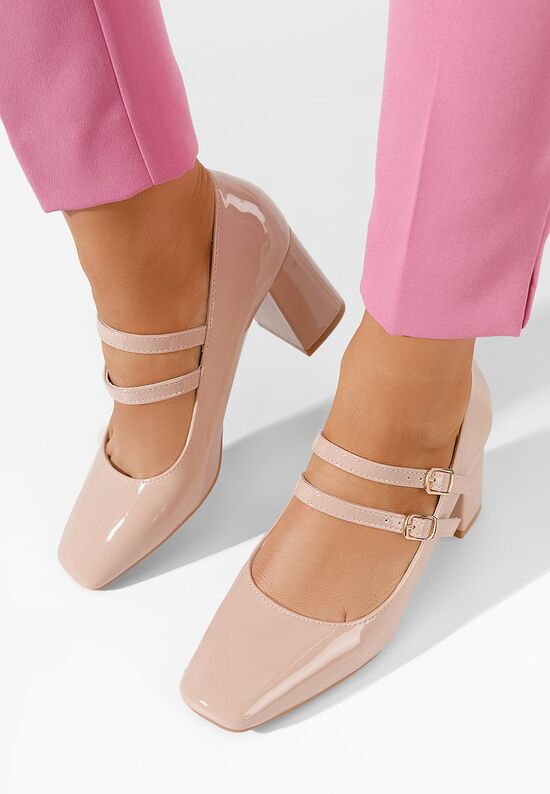 Γοβες Zerena μπεζ, Μέγεθος: 40- zapatos