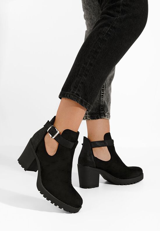 Γυναικεία μποτάκια Nomaria Μαύρα, Μέγεθος: 38- zapatos