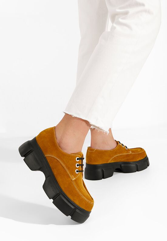 Πλατφόρμες γυναικεία Catarina ταμπά, Μέγεθος: 36- zapatos