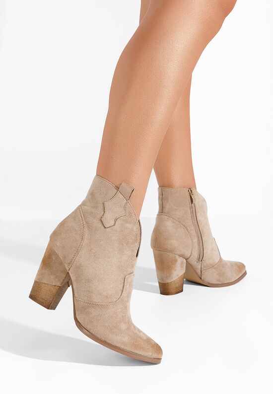 Γυναικεία Μποτάκια Cowboy Louisinda Χακι, Μέγεθος: 40- zapatos
