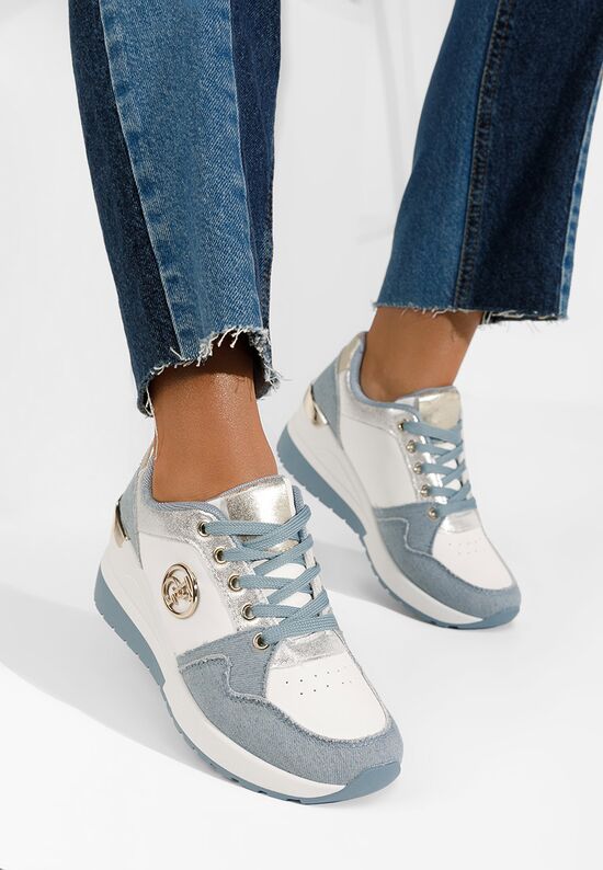 Sneakers με πλατφόρμα Elmyra μπλε, Μέγεθος: 39- zapatos