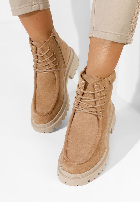 Γυναικεία μποτάκια Castilma χακι, Μέγεθος: 40- zapatos