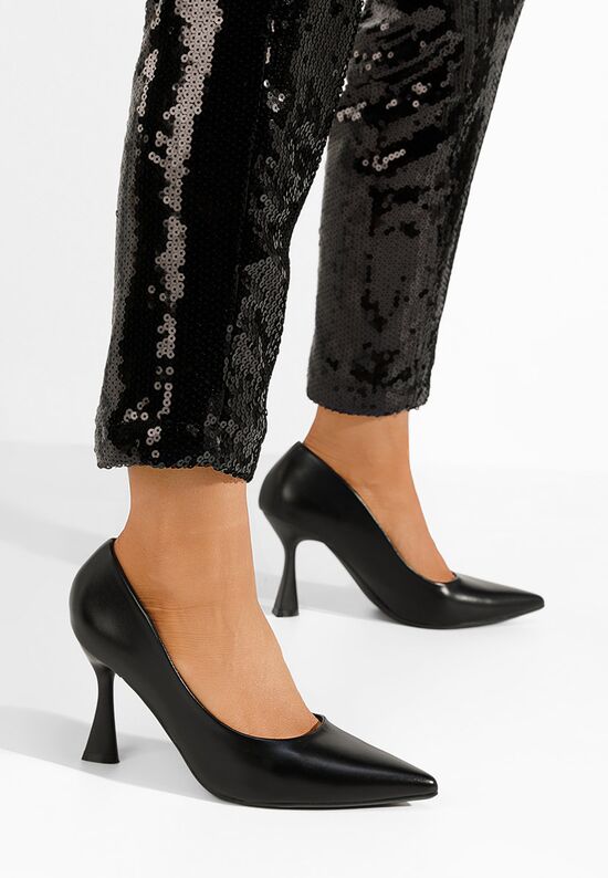 Γόβες στιλέτο Zarla V2 μαύρα, Μέγεθος: 40- zapatos