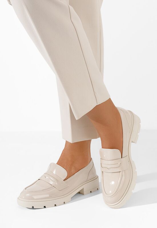 Loafers γυναικεια Oprah μπεζ, Μέγεθος: 38- zapatos