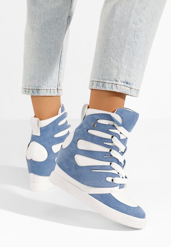 Sneakers με πλατφόρμα Kaia μπλε, Μέγεθος: 40- zapatos