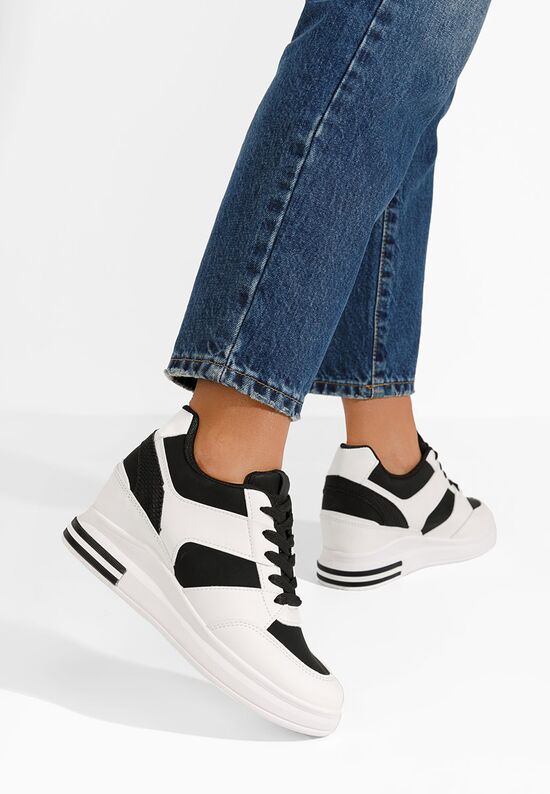 Sneakers με πλατφόρμα Kelyna V2 λευκά, Μέγεθος: 41- zapatos