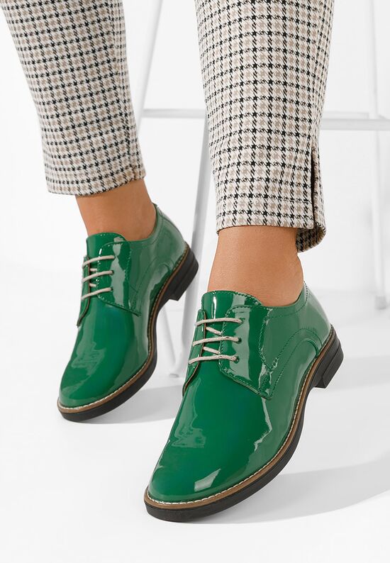 Oxford δερμάτινα γυναικεια Otivera V3 πρασινο, Μέγεθος: 36- zapatos