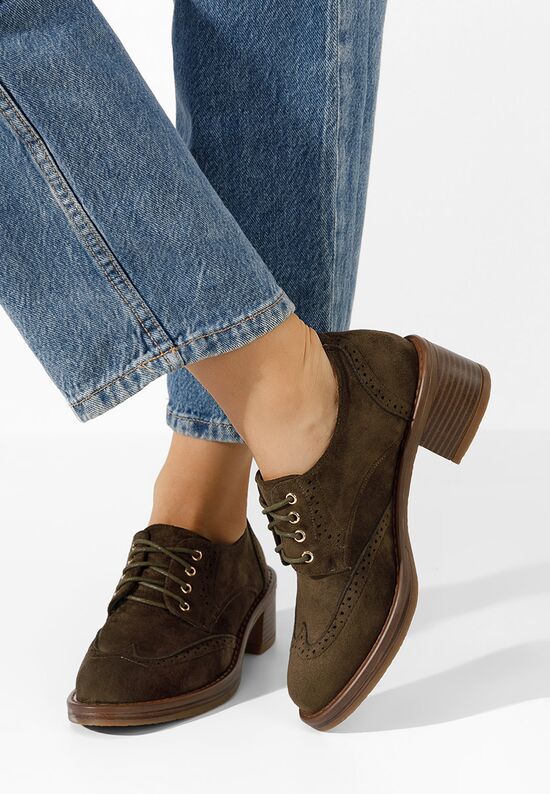 Γόβες με κορδόνια Slick πρασινο, Μέγεθος: 39- zapatos