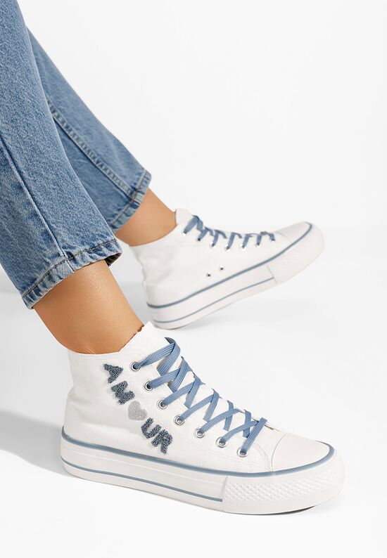 Γυναικεία sneakers αστραγάλο Sedecta V2 λευκά, Μέγεθος: 39- zapatos