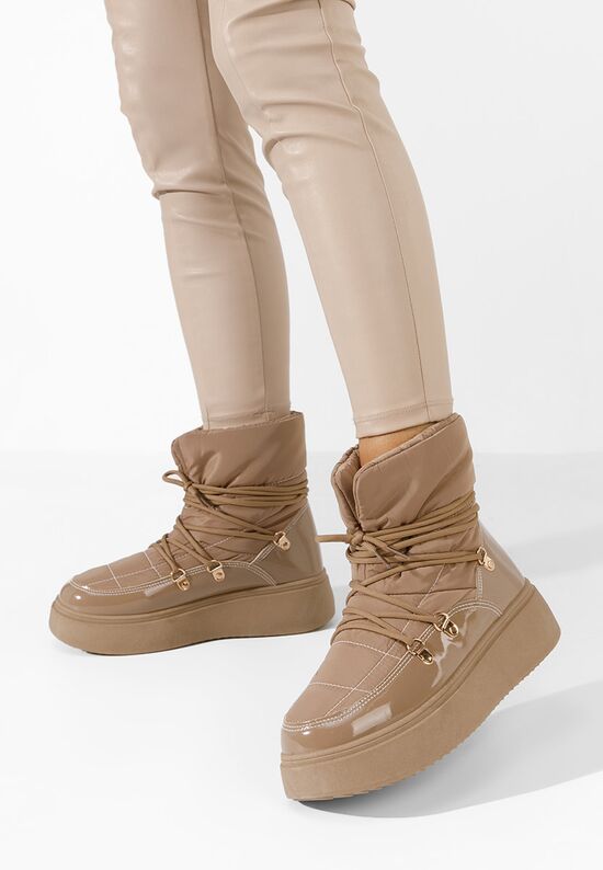 Γυναικείες Μπότες Χιονιού Denyela Χακι, Μέγεθος: 37- zapatos