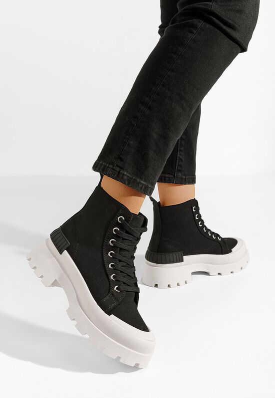 Γυναικεία sneakers αστραγάλο Serrena V2 μαύρα, Μέγεθος: 39- zapatos