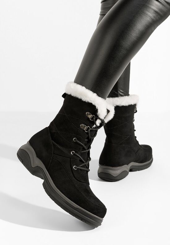 Χειμερινά Αρβυλάκια γυναικείες Shanika Μαύρα, Μέγεθος: 37- zapatos