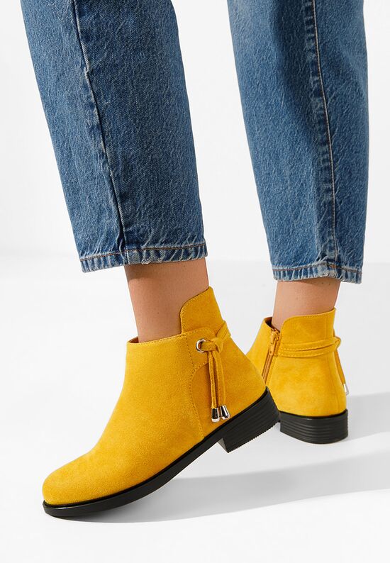 Γυναικεία μποτάκια Κιτρινα Dezara, Μέγεθος: 37- zapatos