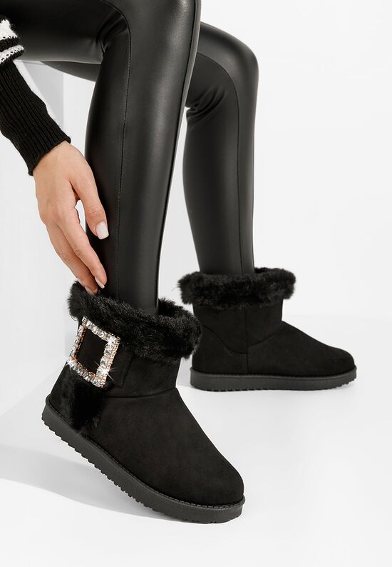 Μπότες τύπου UGG Noranda Μαύρα, Μέγεθος: 37- zapatos