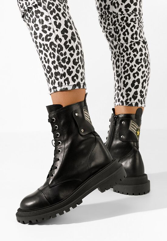 Αρβυλάκια δερματινα Navara μαύρα, Μέγεθος: 38- zapatos