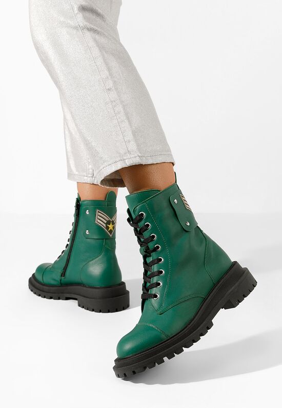 Αρβυλάκια δερματινα Navara πρασινο, Μέγεθος: 36- zapatos