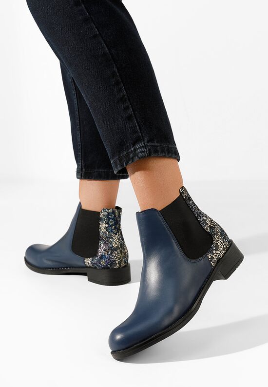 Γυναικεία δερμάτινα μποτάκια Campina Πολυχρωμα, Μέγεθος: 37- zapatos