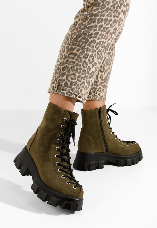 Αρβυλάκια δερματινα Suneca V2 Χακι, Μέγεθος: 36- zapatos