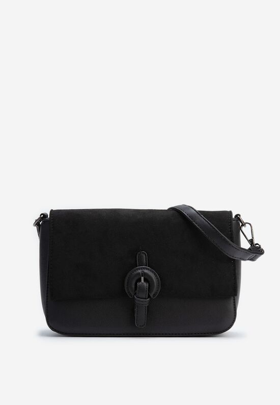 Τσάντα crossbody Delvia Μαύρα, Μέγεθος: ONE SIZE- zapatos