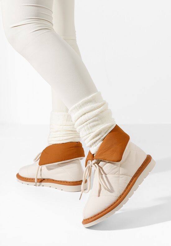 Γυναικείες Μπότες Χιονιού Helasa μπεζ, Μέγεθος: 39- zapatos