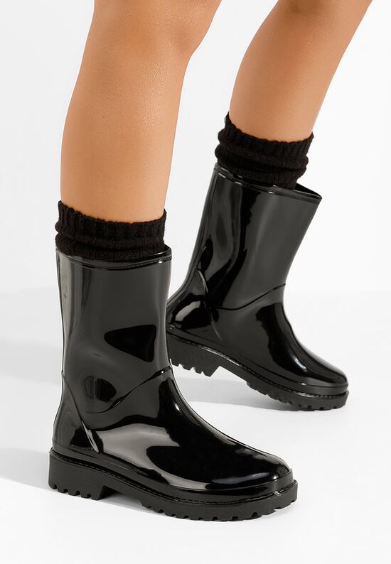 Μπότες βροχής Jalena Μαύρα, Μέγεθος: 39- zapatos