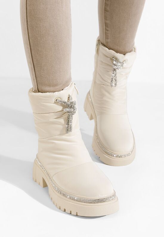 Γυναικείες Μπότες Χιονιού Peliane μπεζ, Μέγεθος: 41- zapatos