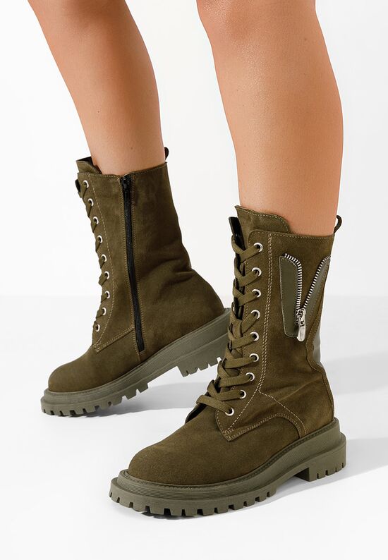 Αρβυλάκια δερματινα Kimmie V2 πρασινο, Μέγεθος: 39- zapatos