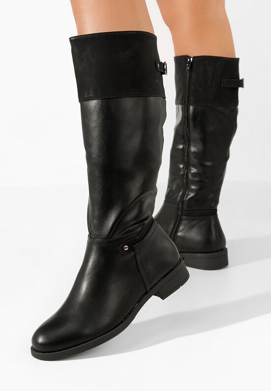 Mποτεσ γυναικειεσ φλατ Naenia Μαύρα, Μέγεθος: 38- zapatos