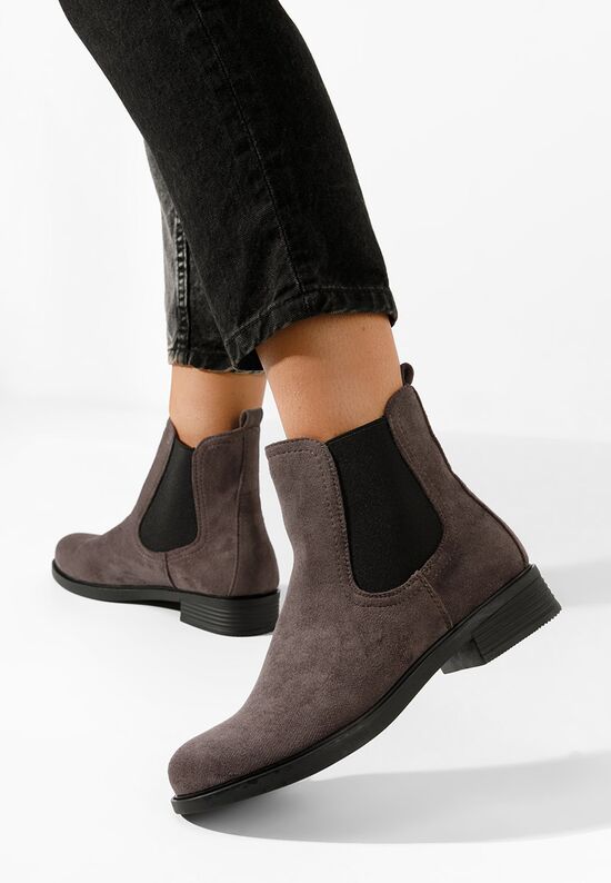 Μποτάκια Chelsea γυναικεία γκρι Zelmira, Μέγεθος: 38- zapatos