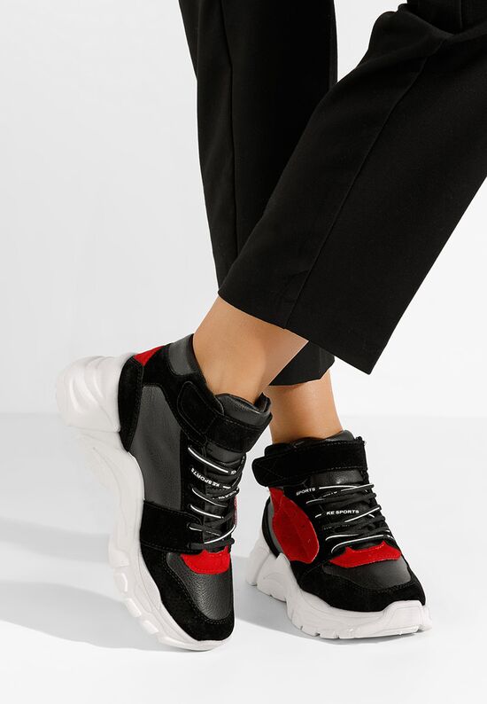 Sneakers γυναικεια μαύρα Florenza D2, Μέγεθος: 37- zapatos