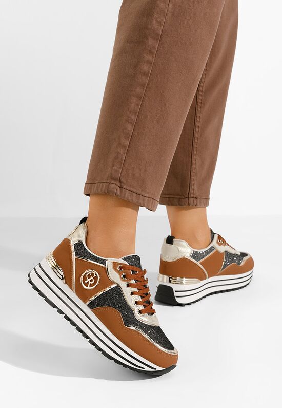 Sneakers με πλατφόρμα Eranova ταμπά, Μέγεθος: 40- zapatos