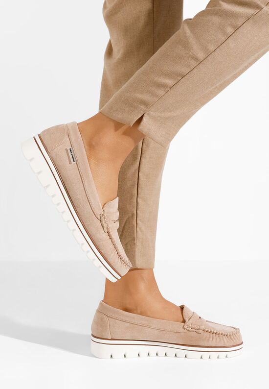 Μοκασίνια  γυναικεια Manise V2 Χακι, Μέγεθος: 38- zapatos