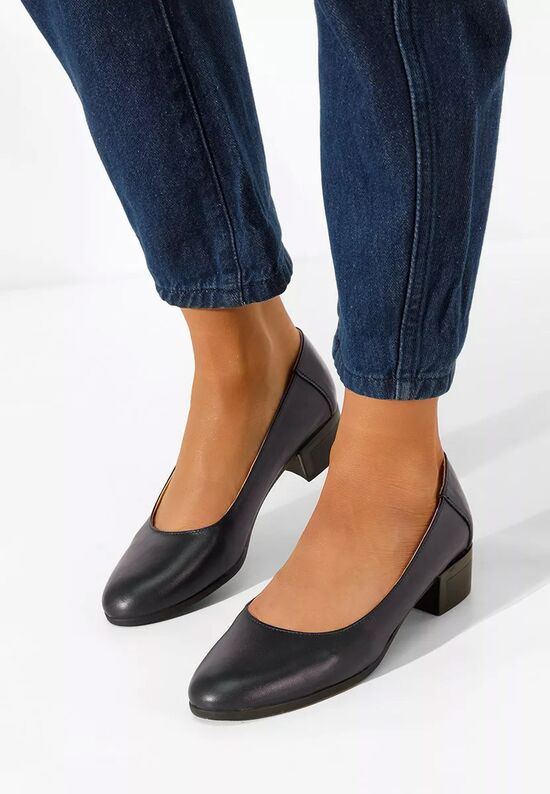 Δερμάτινα παπούτσια Montremy Νειβι, Μέγεθος: 36- zapatos