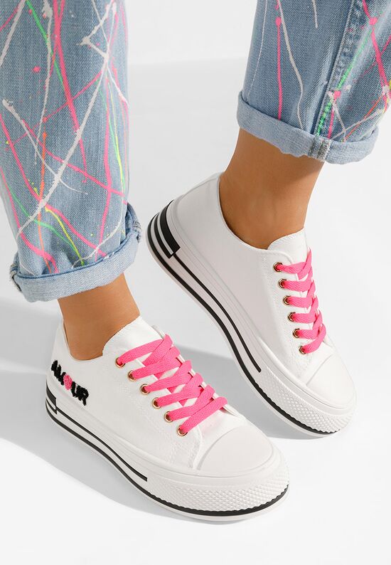 Γυναικεία sneakers Amour V2 λευκά, Μέγεθος: 38- zapatos