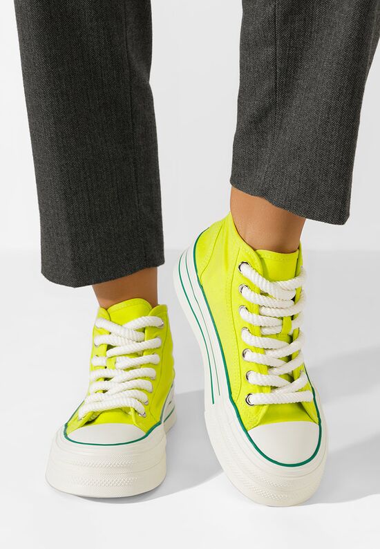 Γυναικεία sneakers Alicata λεμονι, Μέγεθος: 38- zapatos