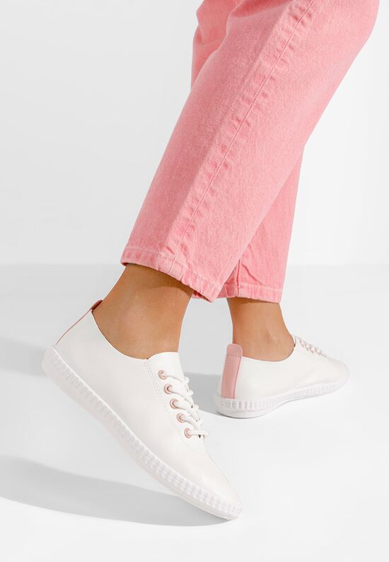 Casual παπουτσια γυναικεια Simina V5 λευκά, Μέγεθος: 39- zapatos