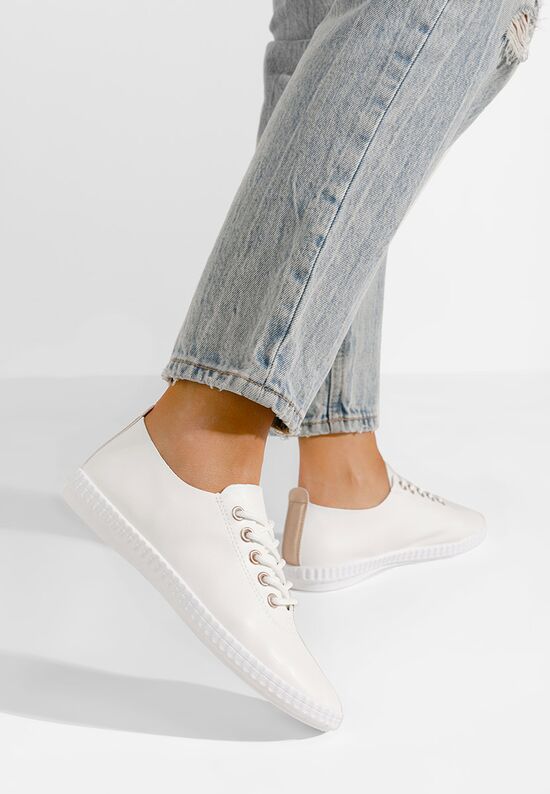 Casual παπουτσια γυναικεια Simina V8 λευκά, Μέγεθος: 39- zapatos