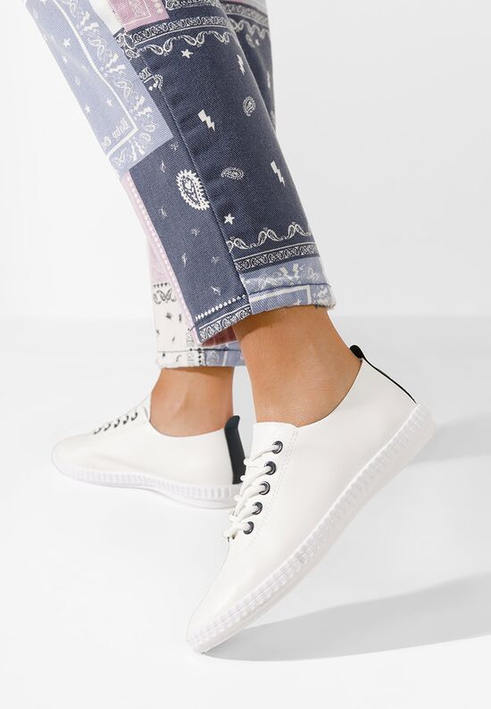 Casual παπουτσια γυναικεια Simina V7 λευκά, Μέγεθος: 41- zapatos