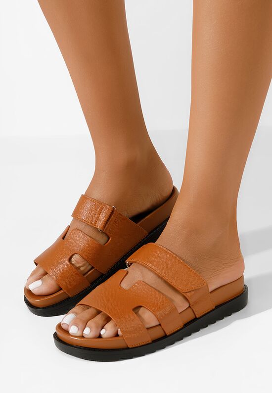 Παντόφλες γυναικειεσ Denisa V2 ταμπά, Μέγεθος: 37- zapatos