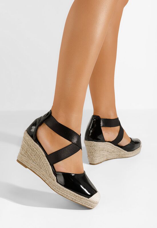 εσπαντρίγιεσ ψηλεσ Rosaria Μαύρα, Μέγεθος: 43- zapatos
