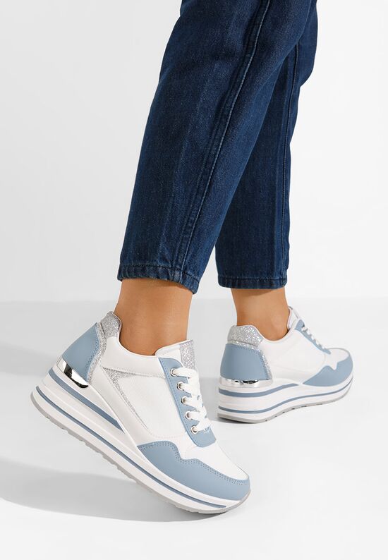 Sneakers με πλατφόρμα Bienna μπλε, Μέγεθος: 38- zapatos